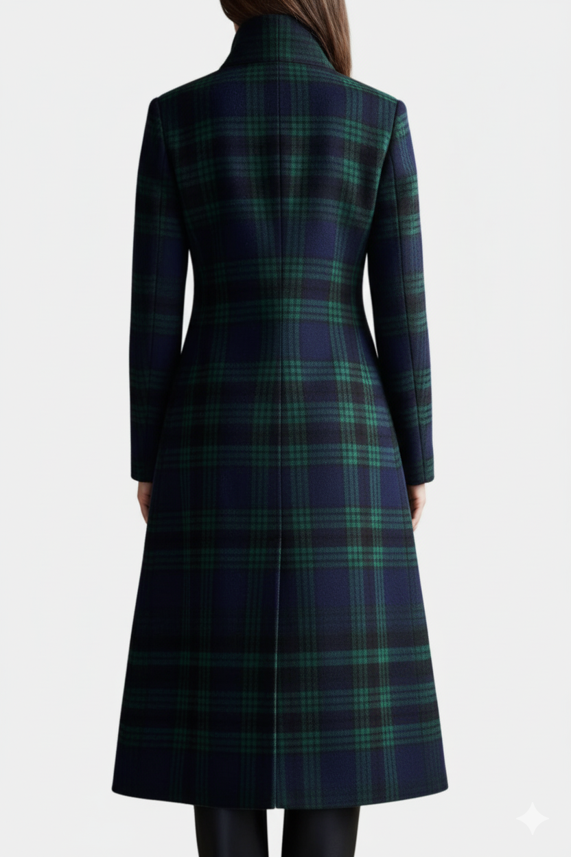 Rossella – Cappotto a quadri blu e verdi – 3