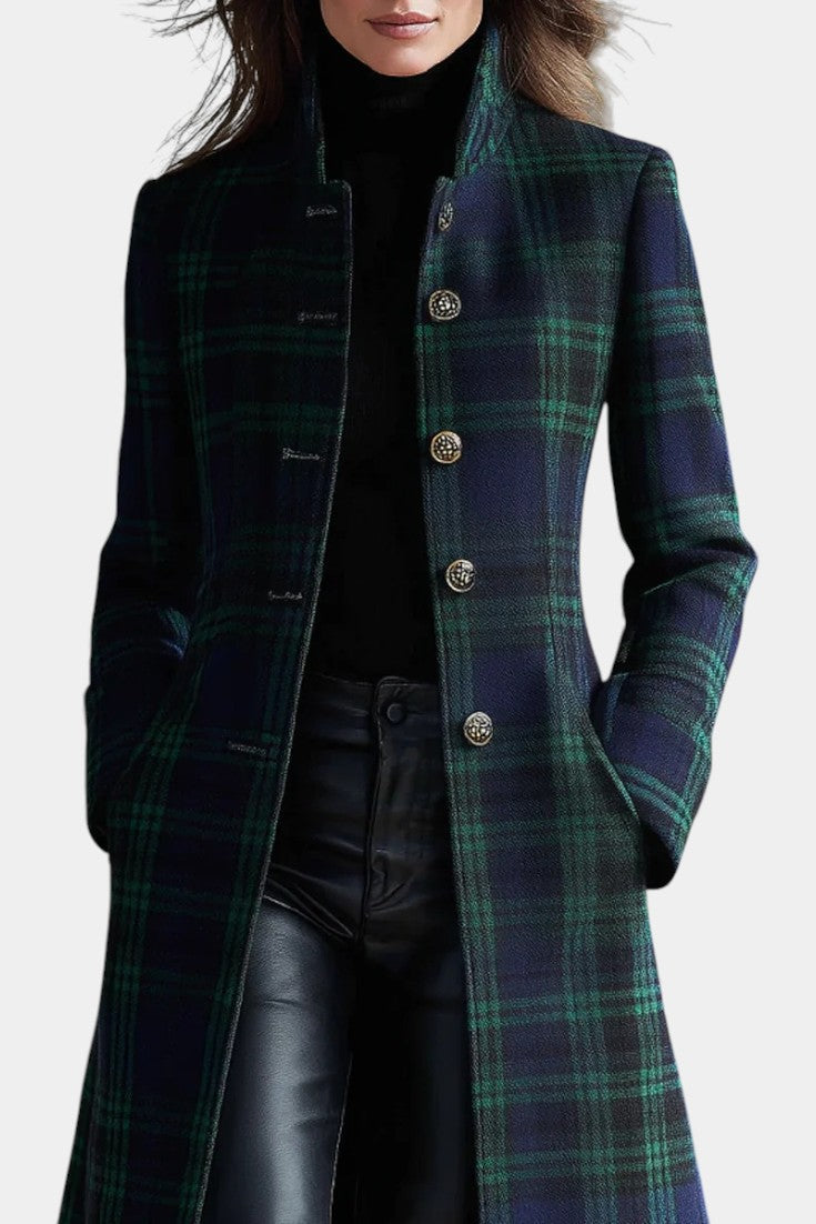 Rossella – Cappotto a quadri blu e verdi – 4