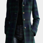 Rossella – Cappotto a quadri blu e verdi – 4