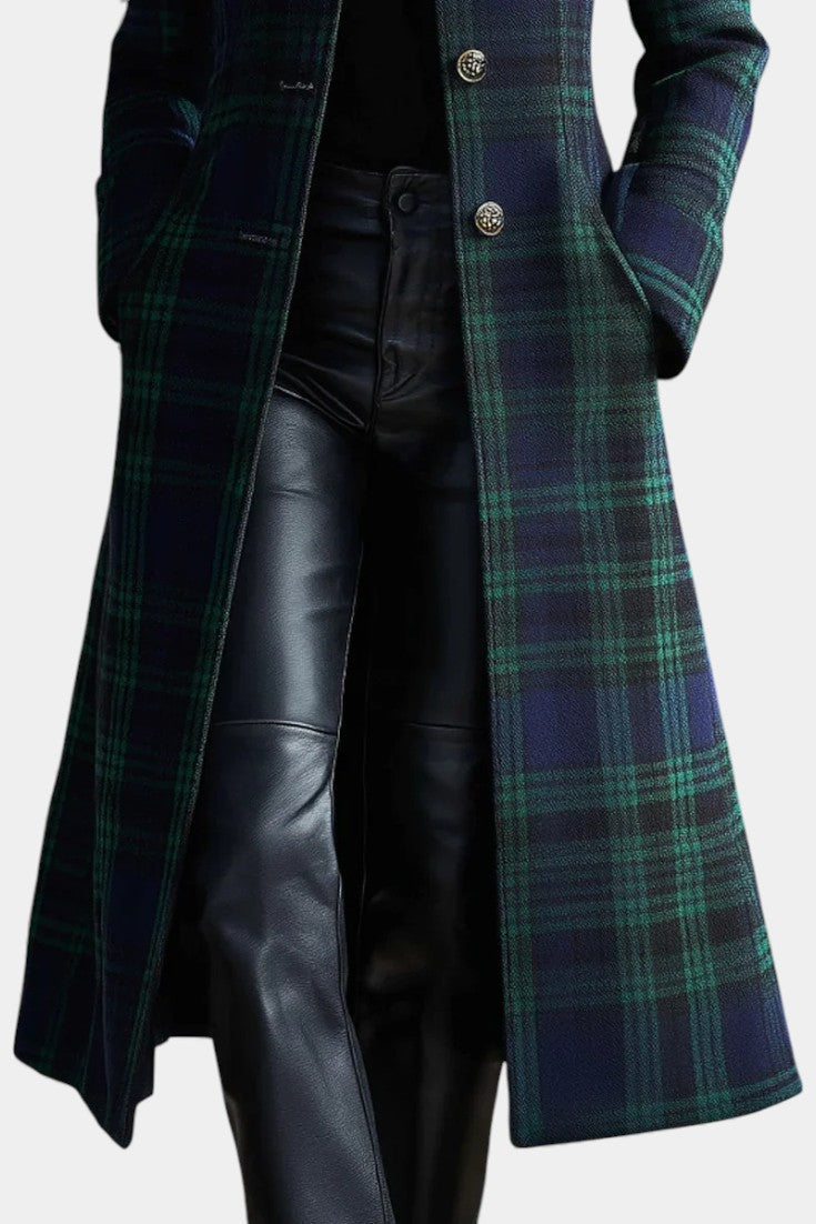 Rossella – Cappotto a quadri blu e verdi – 5