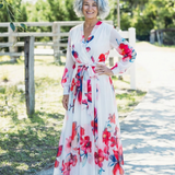 Lillian | Abito Maxi Avvolgente Floreale