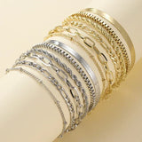 Set di 5 bracciali dorati – Immagine 3