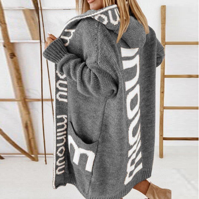 Audrey — Cardigan da donna con cappuccio