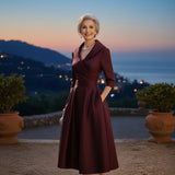 Rosalie | Elegante abito midi con una sottile lucentezza