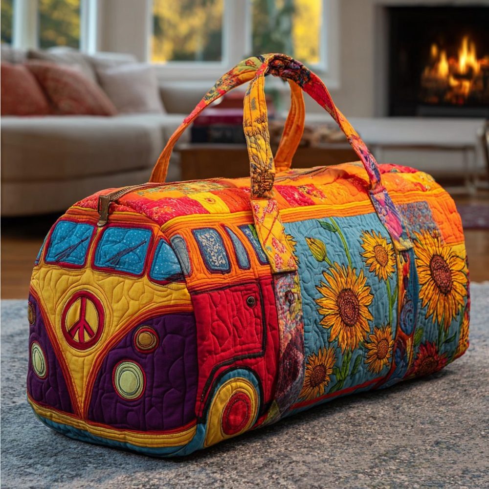 Borsa da viaggio trapuntata SUNFLOWVANA