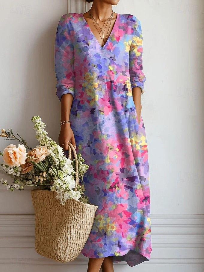 Kelly | Abito Boho Viola