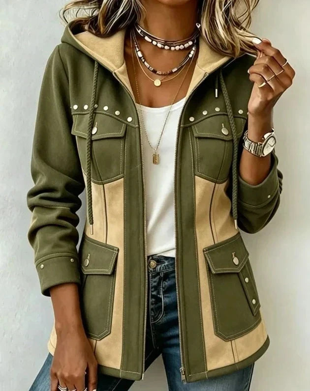 Teresa – Giacca con cappuccio a contrasto – 5