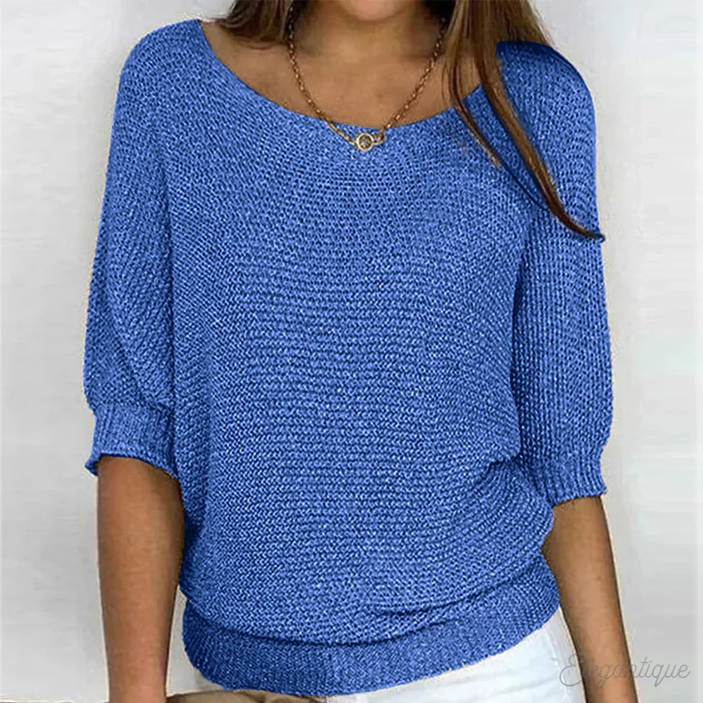 ARIANNA|TOP IN MAGLIA RILASSATO