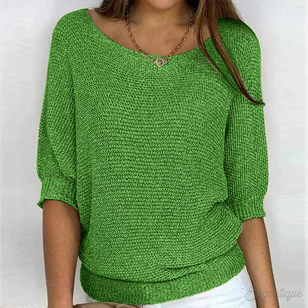ARIANNA|TOP IN MAGLIA RILASSATO