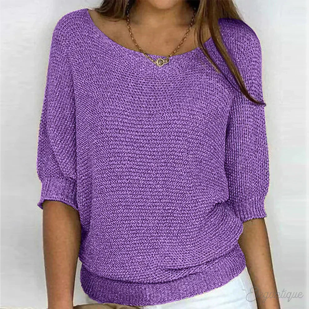 ARIANNA|TOP IN MAGLIA RILASSATO