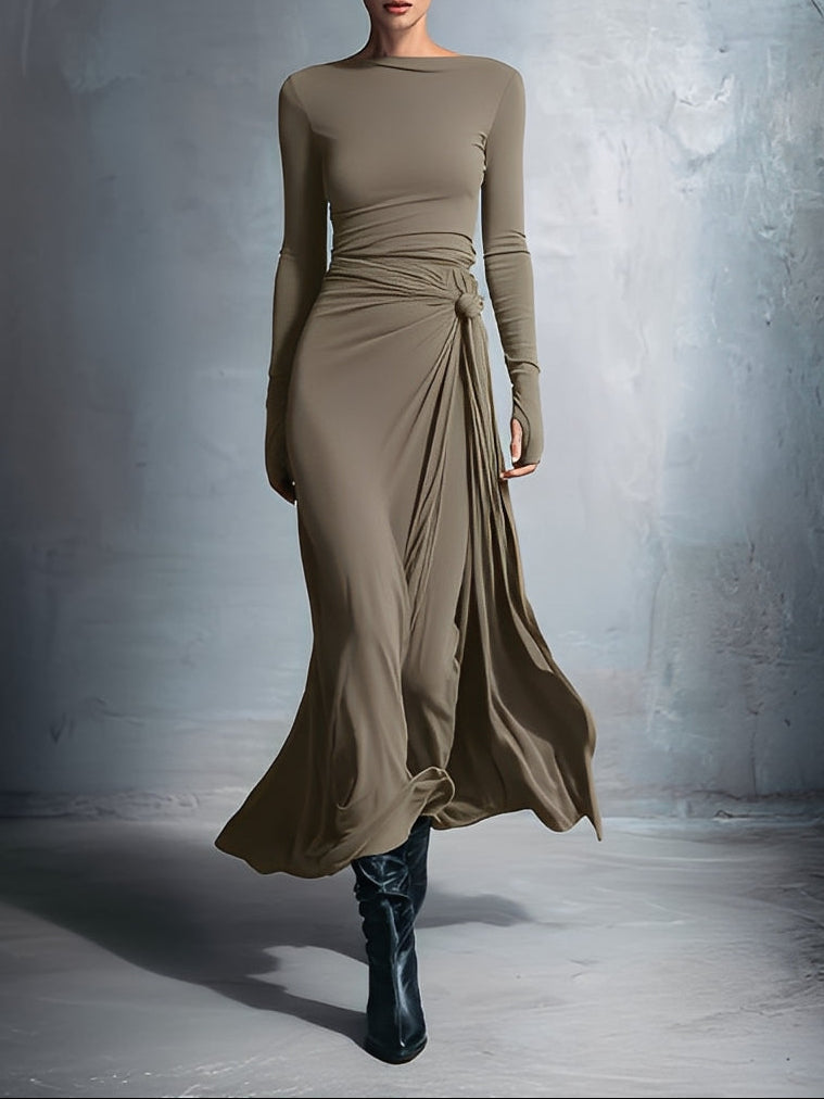 Vittoria - Knot side maxi dress