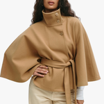 Valentina – Cappotto a mantella con cintura – 1