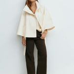 Valentina – Cappotto a mantella con cintura – 11