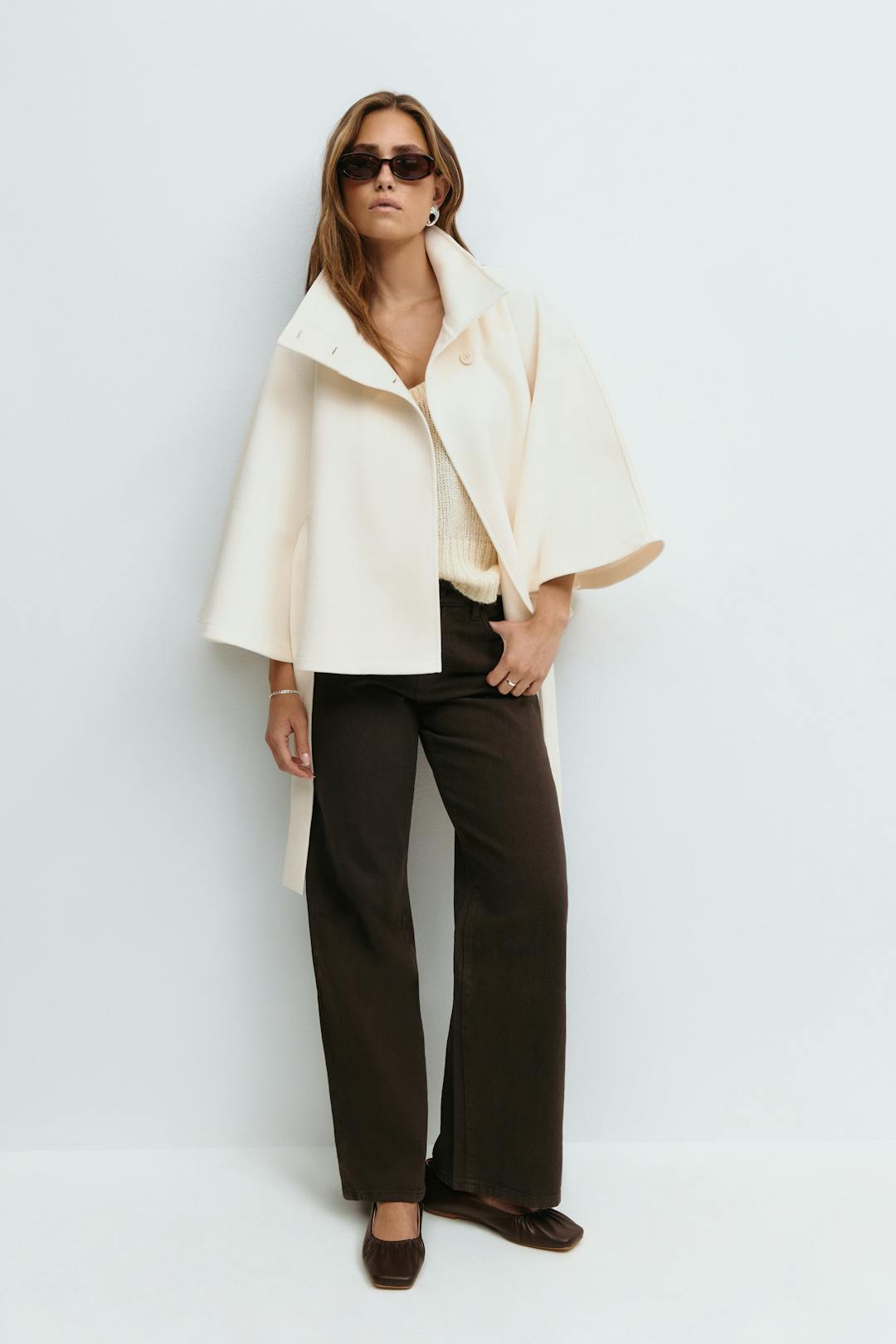 Valentina – Cappotto a mantella con cintura – 11