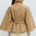 Valentina – Cappotto a mantella con cintura – 13