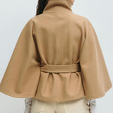 Valentina – Cappotto a mantella con cintura – 13