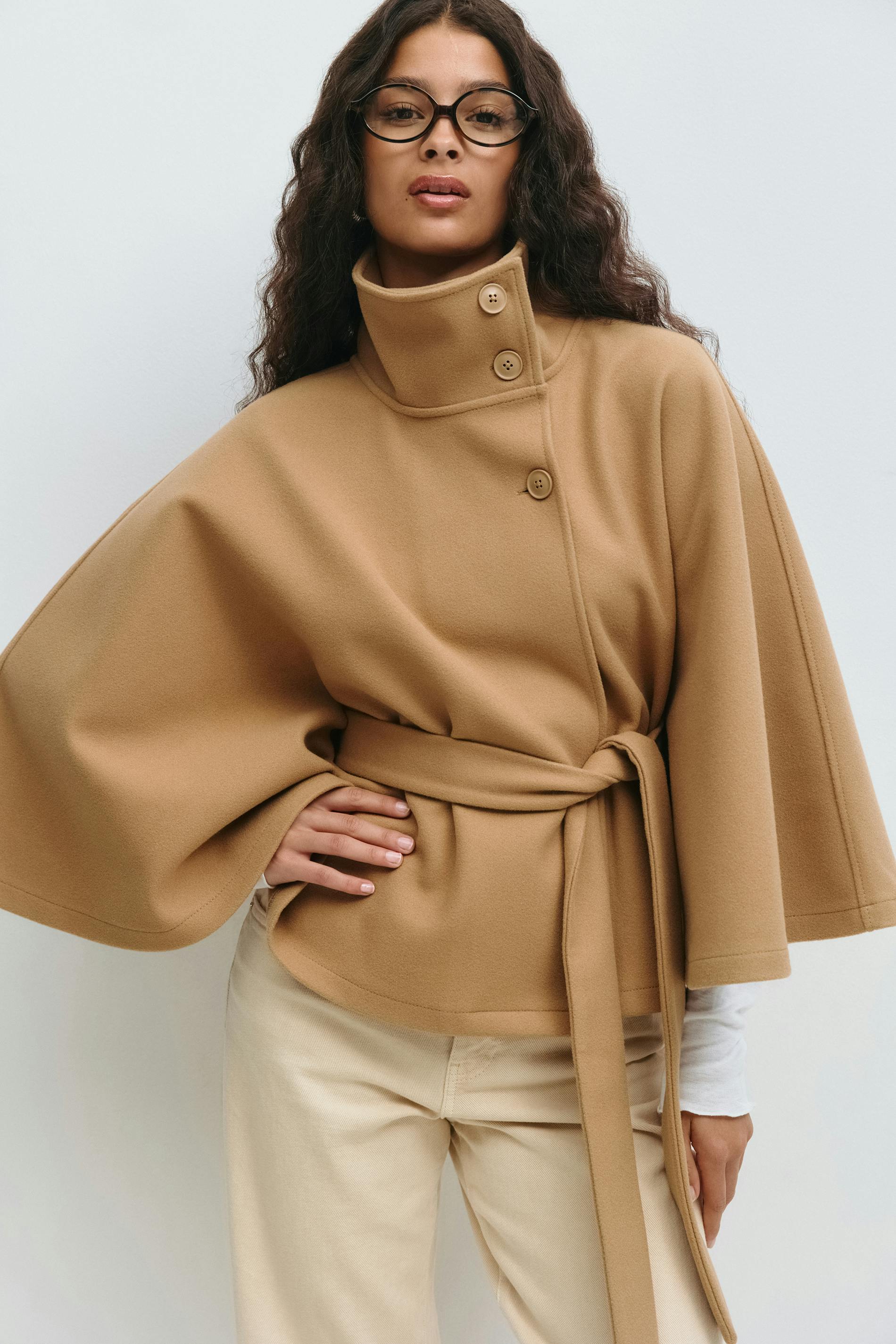 Valentina – Cappotto a mantella con cintura – 4
