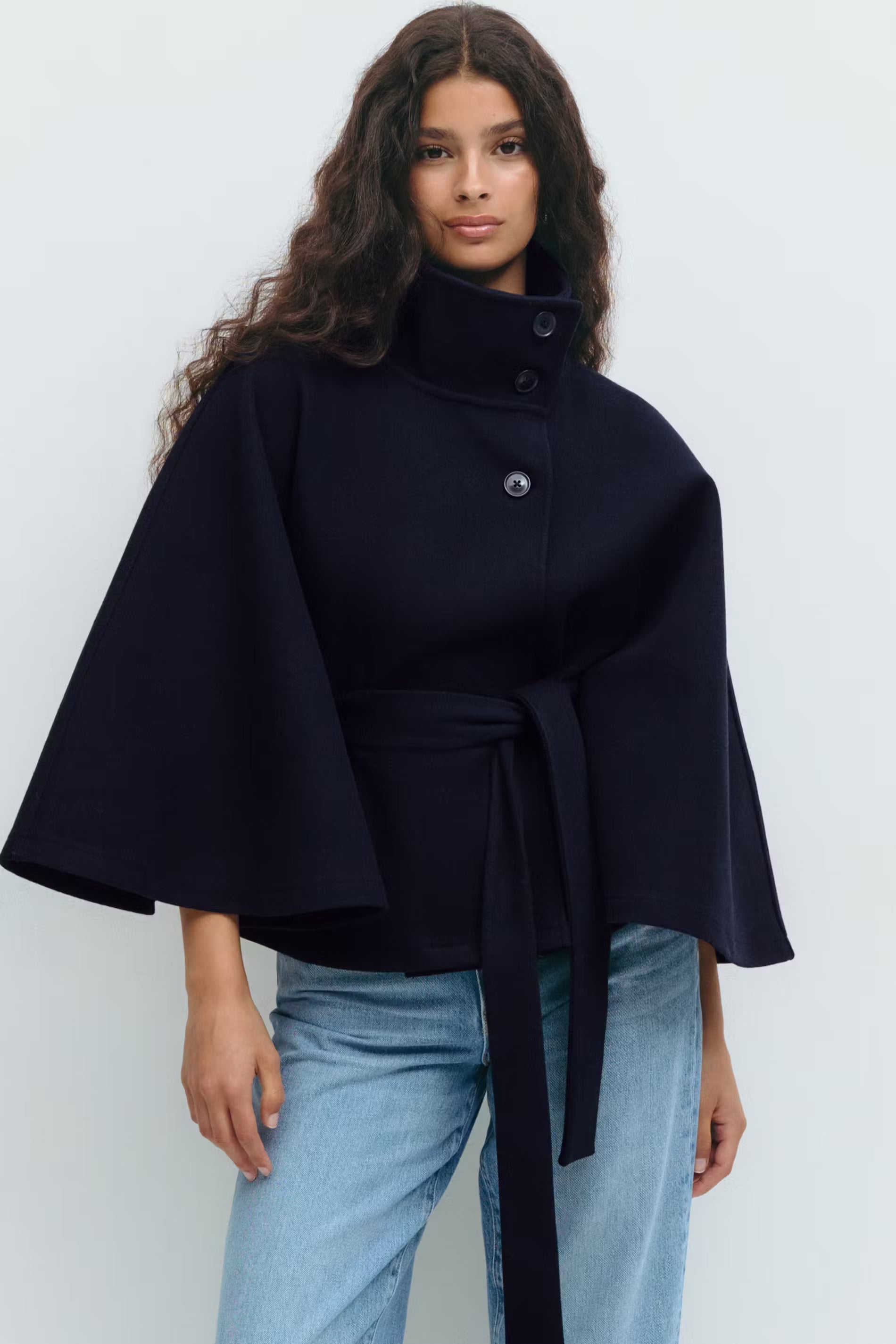Valentina – Cappotto a mantella con cintura – 5
