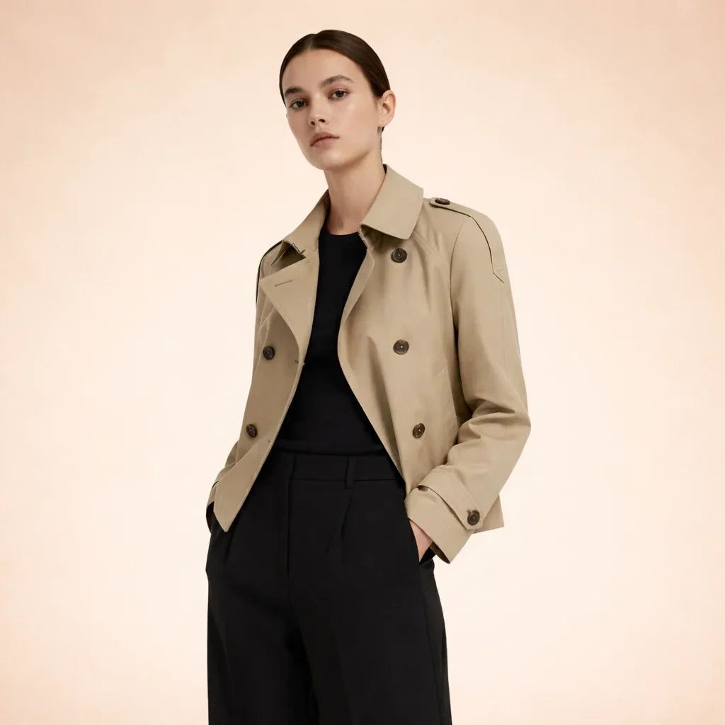 Valeria – Trench corto con collo alto – 2