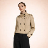 Valeria – Trench corto con collo alto – 4