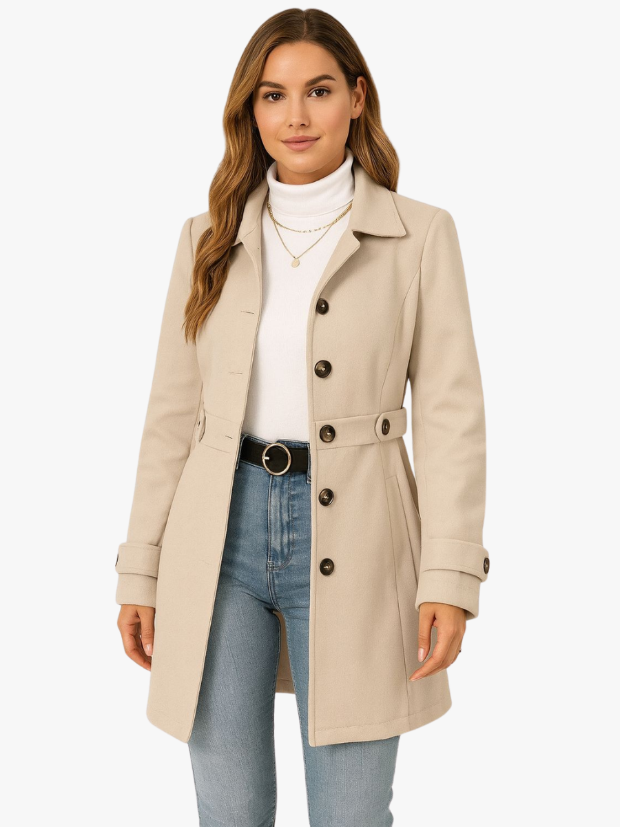 Vanna – Trench classico avvitato con cintura – 1