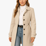 Vanna – Trench classico avvitato con cintura – 1
