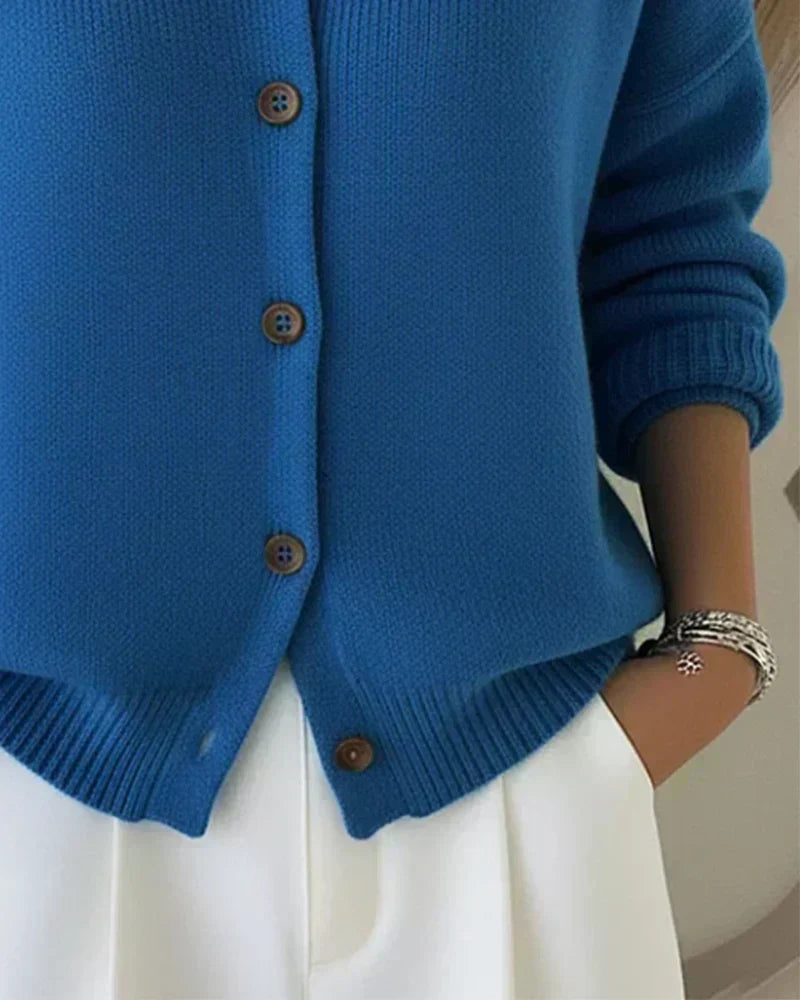 Vega | Cardigan con collo a camicia