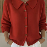 Vega | Cardigan con collo a camicia