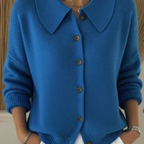Vega | Cardigan con collo a camicia