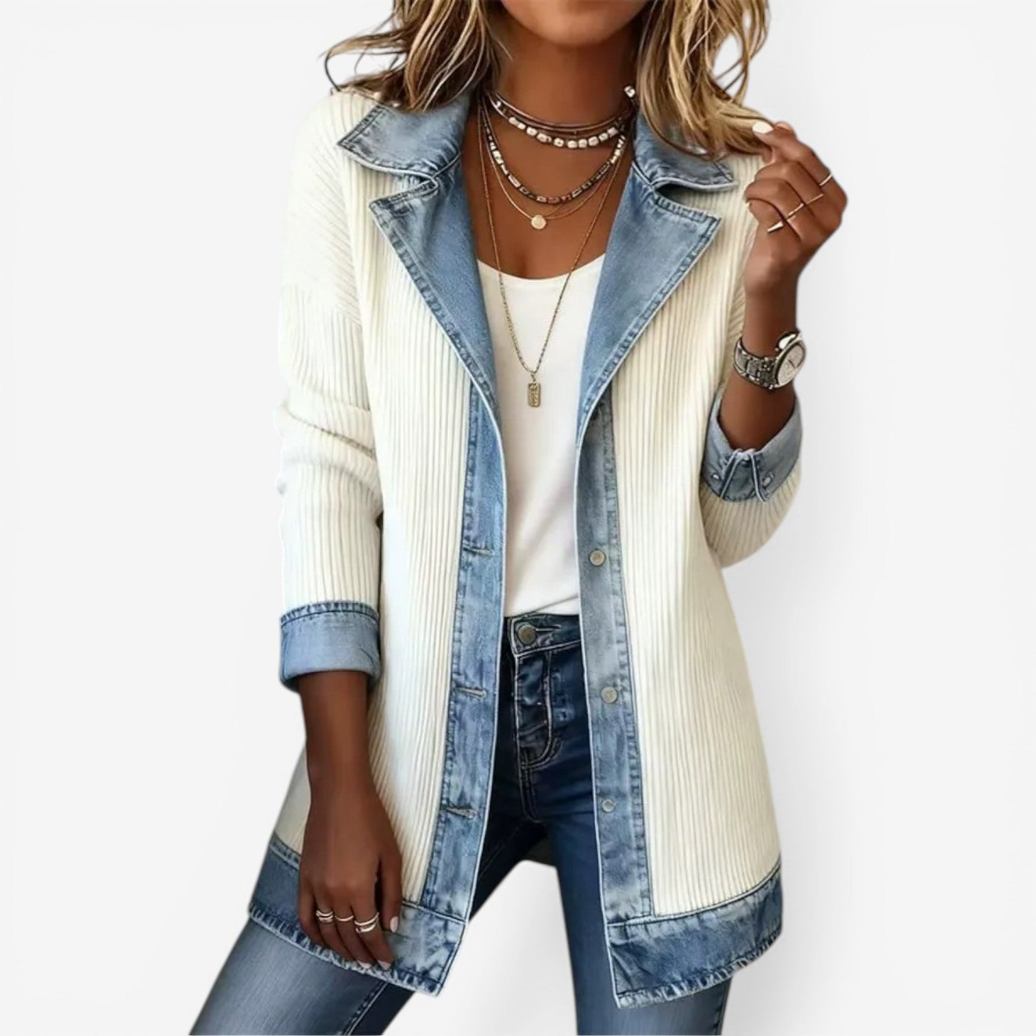 Veronica – Giacca effetto denim – 2