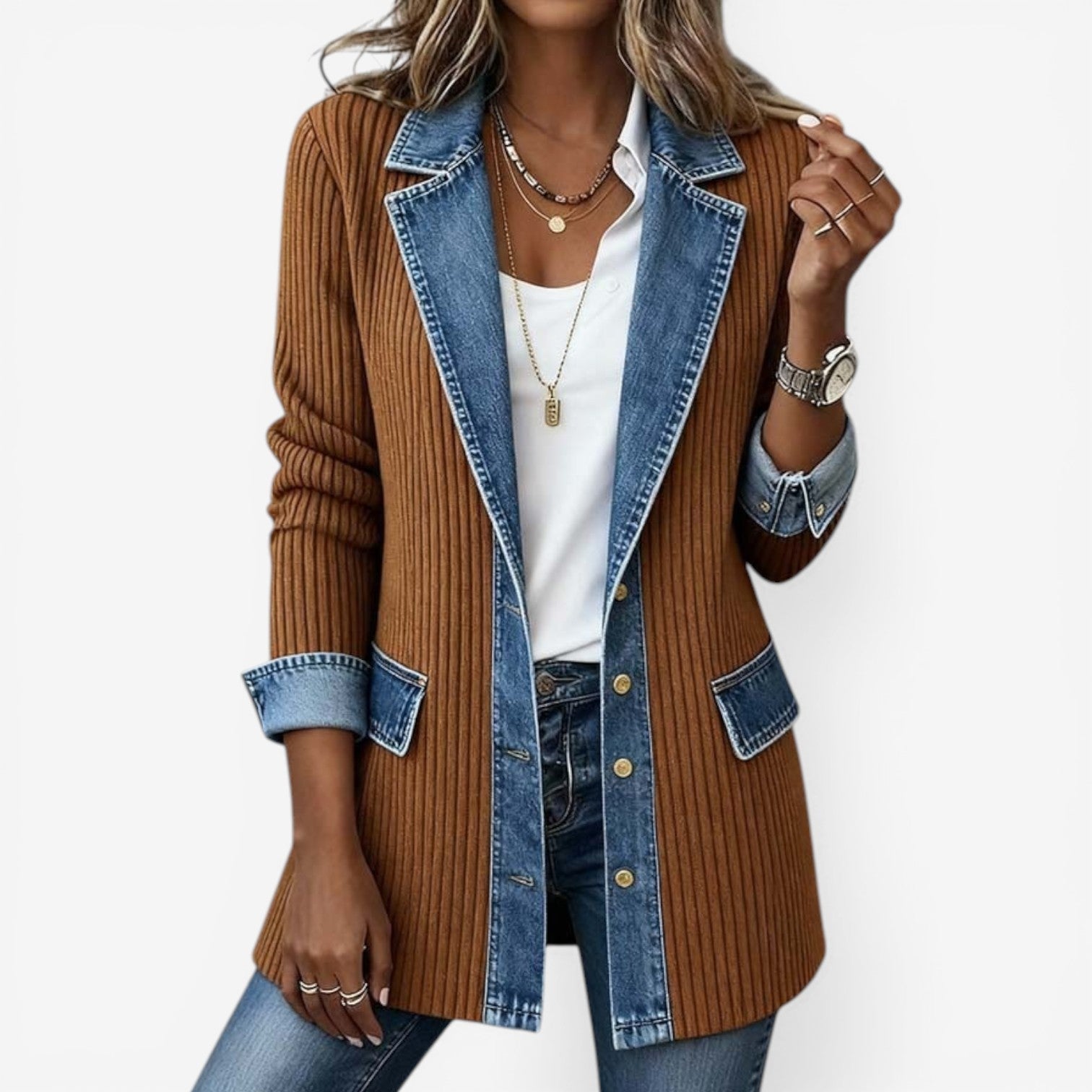 Veronica – Giacca effetto denim – 6