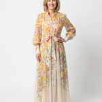 Cressida | Abito Maxi Floreale a Maniche Lunghe