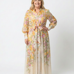 Cressida | Abito Maxi Floreale a Maniche Lunghe