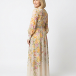 Cressida | Abito Maxi Floreale a Maniche Lunghe