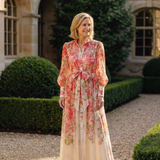 Cressida | Abito Maxi Floreale a Maniche Lunghe