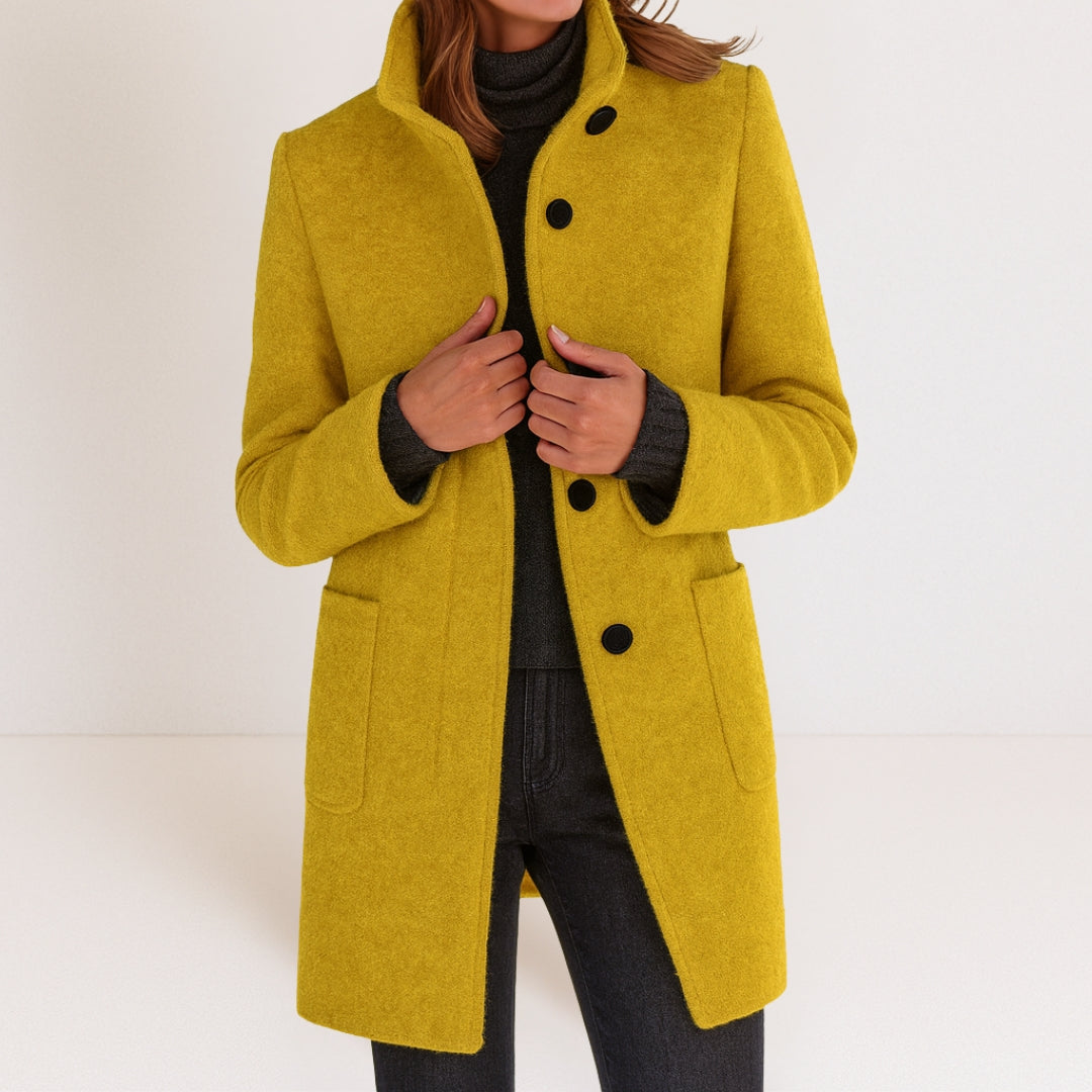 Viola – Cappotto con collo alto – 12