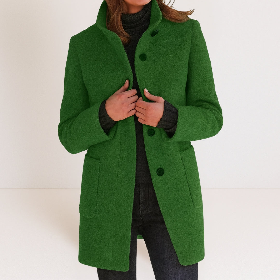 Viola – Cappotto con collo alto – 5