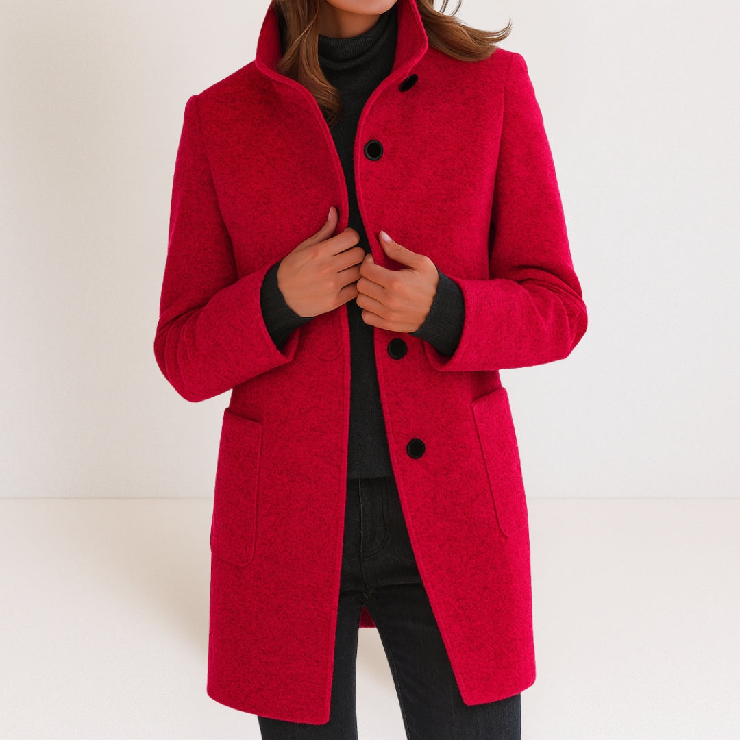 Viola – Cappotto con collo alto – 7