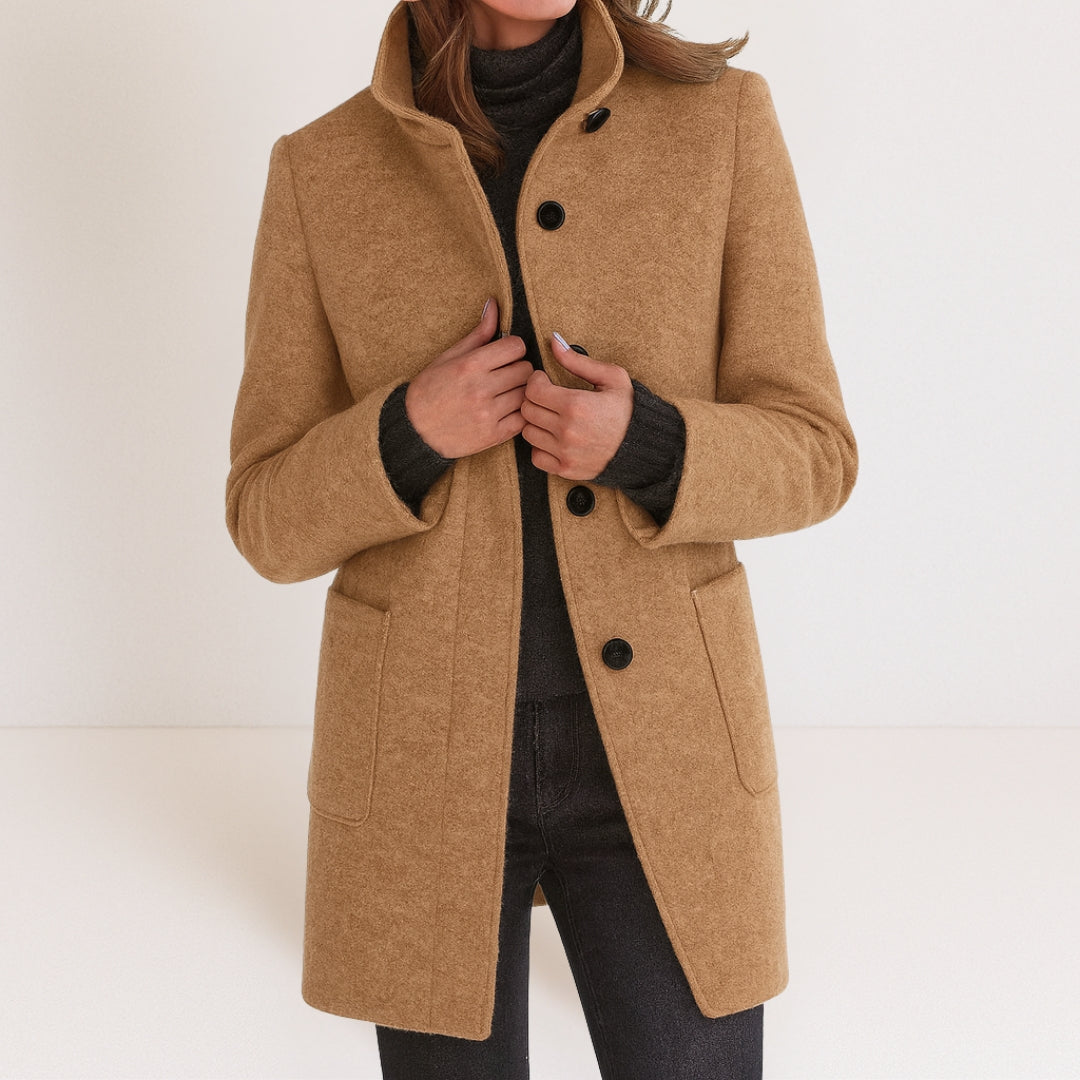 Viola – Cappotto con collo alto – 8