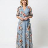 Elowen | Abito Maxi Floreale con Scollo a V