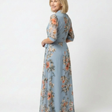 Elowen | Abito Maxi Floreale con Scollo a V