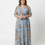 Elowen | Abito Maxi Floreale con Scollo a V