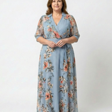 Elowen | Abito Maxi Floreale con Scollo a V