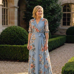 Elowen | Abito Maxi Floreale con Scollo a V