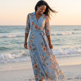 Elowen | Abito Maxi Floreale con Scollo a V