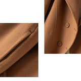 Cappotto doppiopetto da donna in misto lana
