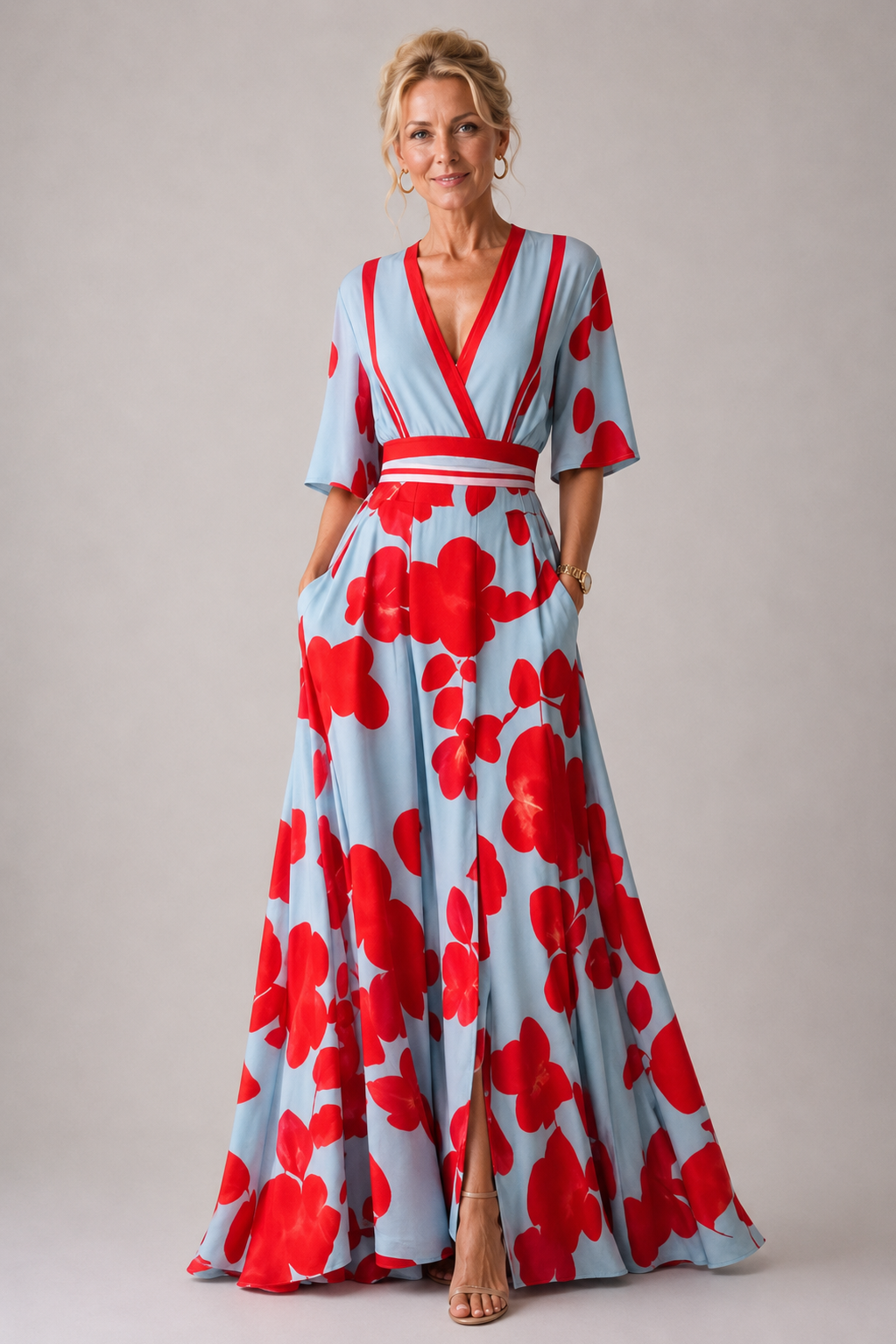 Yael | Abito Elegante con Stampa Floreale