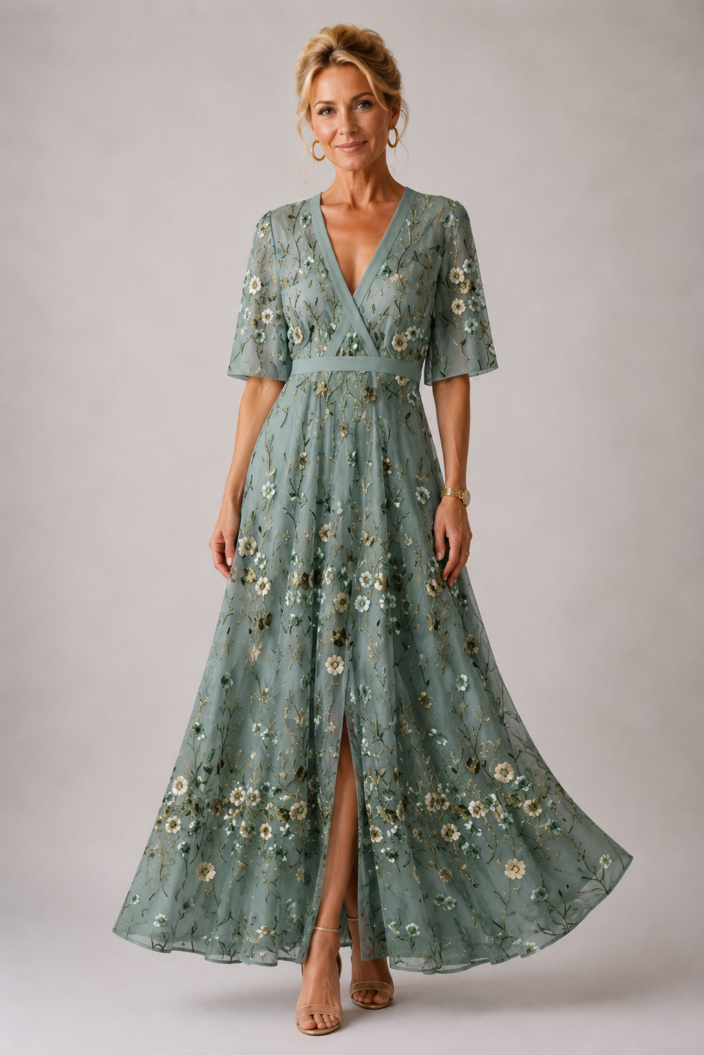 Yael | Abito Elegante con Stampa Floreale