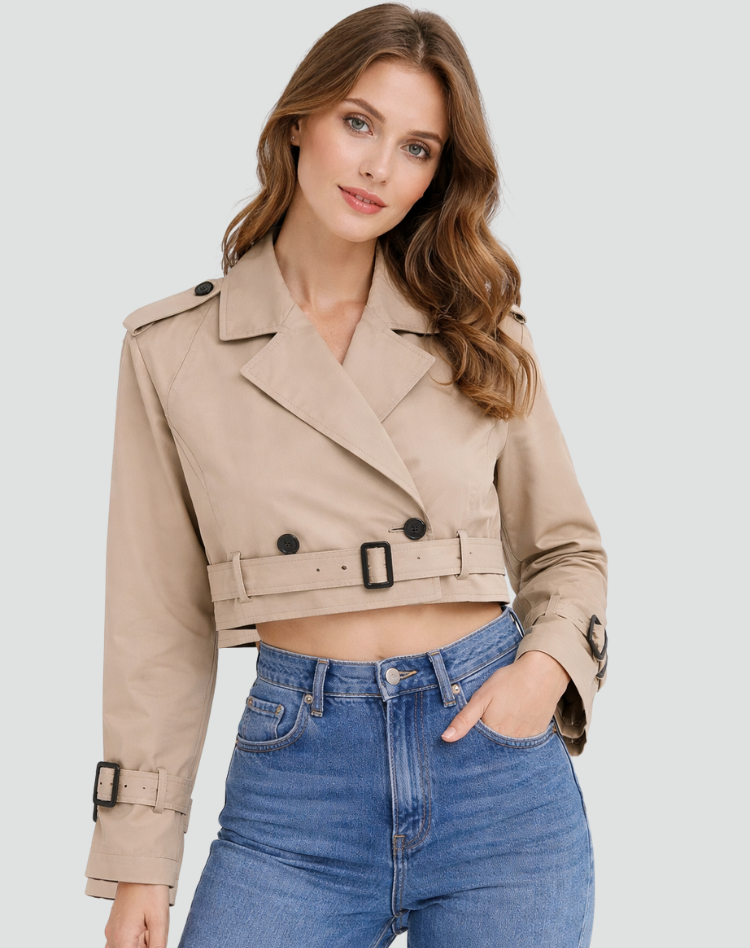 Zelia – Trench corto con cintura – 1