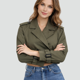 Zelia – Trench corto con cintura – 3